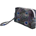 Peacock Feathers Peacock Bird Feathers Wristlet Pouch Bag (Small) View1