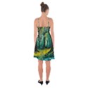 Ai Generated Trees Forest Mystical Forest Nature Art Ruffle Detail Chiffon Dress View2