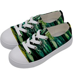 Ai Generated Trees Forest Mystical Forest Nature Art Kids  Low Top Canvas Sneakers by Ndabl3x