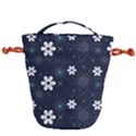 Flowers Pattern Pattern Flower Texture Drawstring Bucket Bag View1