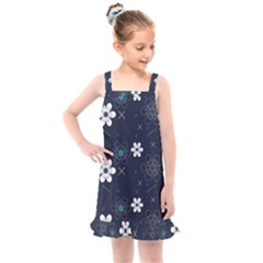 Flowers Pattern Pattern Flower Texture Kids  Overall Dress by Ndabl3x