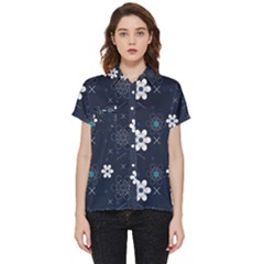 Flowers Pattern Pattern Flower Texture Short Sleeve Pocket Shirt by Ndabl3x