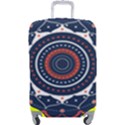 Mandala Orange Navy Luggage Cover (Large) View1