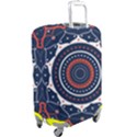 Mandala Orange Navy Luggage Cover (Large) View2