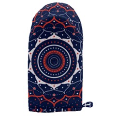 Mandala Orange Navy Microwave Oven Glove by Ndabl3x