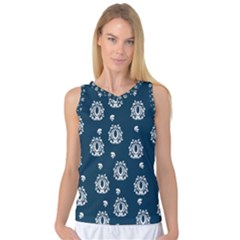 Pattern Baroque Art Drawing Women s Basketball Tank Top by Ndabl3x