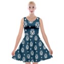 Pattern Baroque Art Drawing Velvet Skater Dress View1