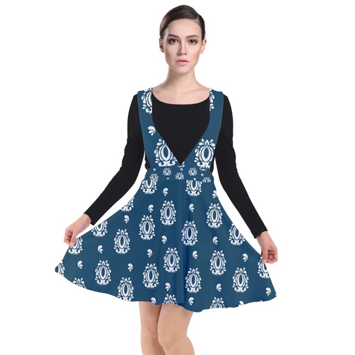 Pattern Baroque Art Drawing Plunge Pinafore Dress