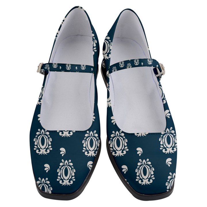 Pattern Baroque Art Drawing Women s Mary Jane Shoes