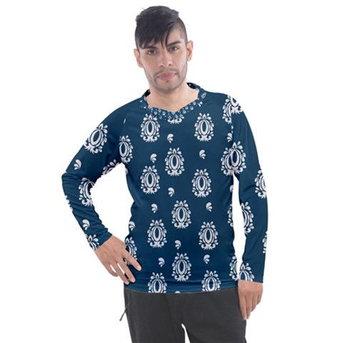 Pattern Baroque Art Drawing Men s Pique Long Sleeve Tee by Ndabl3x