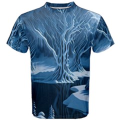 Nature Winter Cold Snow Landscape Men s Cotton Tee by Ndabl3x