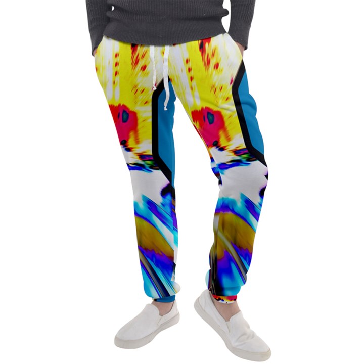 Stop Retro Abstract Stop Sign Blur Men s Jogger Sweatpants