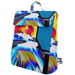 Stop Retro Abstract Stop Sign Blur Flap Top Backpack by Ndabl3x