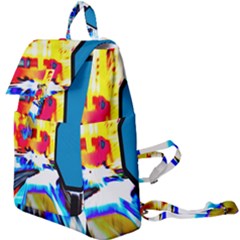 Stop Retro Abstract Stop Sign Blur Buckle Everyday Backpack by Ndabl3x