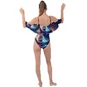 Tree Planet Moon Drape Piece Swimsuit View2