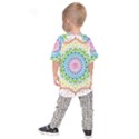 Mandala Pattern Rainbow Pride Kids  Raglan Tee View2