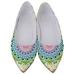 Mandala Pattern Rainbow Pride Women s Low Heels by Ndabl3x