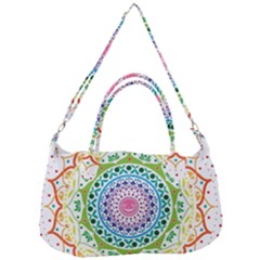 Mandala Pattern Rainbow Pride Removable Strap Handbag by Ndabl3x