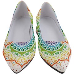 Mandala Pattern Rainbow Pride Women s Block Heels  by Ndabl3x