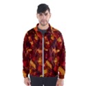 Leaves Fall Autumn Season Orange Men s Windbreaker View1