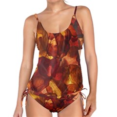 Leaves Fall Autumn Season Orange Tankini Set by Ndabl3x