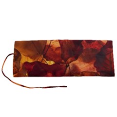 Leaves Fall Autumn Season Orange Roll Up Canvas Pencil Holder (s) by Ndabl3x