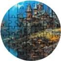 Castle Fantasy Wooden Puzzle Round View1