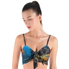 Castle Fantasy Woven Tie Front Bralet by Ndabl3x