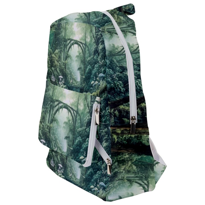 River Forest Wood Nature Travelers  Backpack