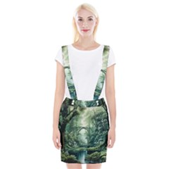 River Forest Wood Nature Braces Suspender Skirt by Ndabl3x