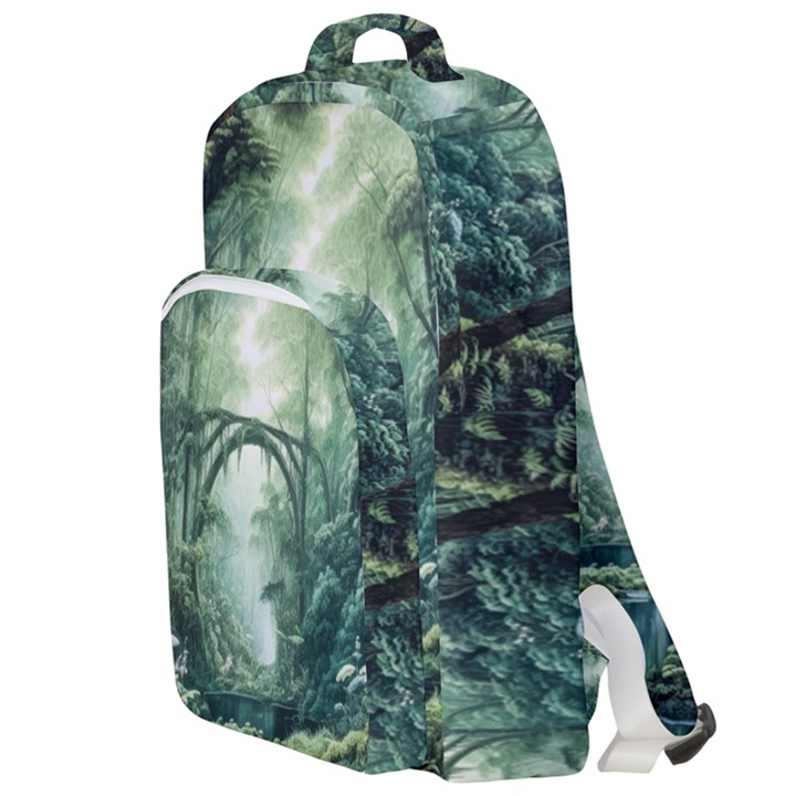 River Forest Wood Nature Double Compartment Backpack