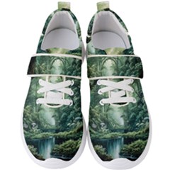 River Forest Wood Nature Men s Velcro Strap Shoes by Ndabl3x