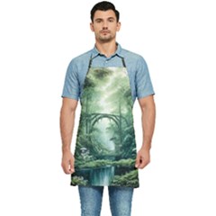 River Forest Wood Nature Kitchen Apron by Ndabl3x