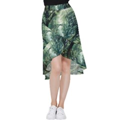 River Forest Wood Nature Frill Hi Low Chiffon Skirt by Ndabl3x