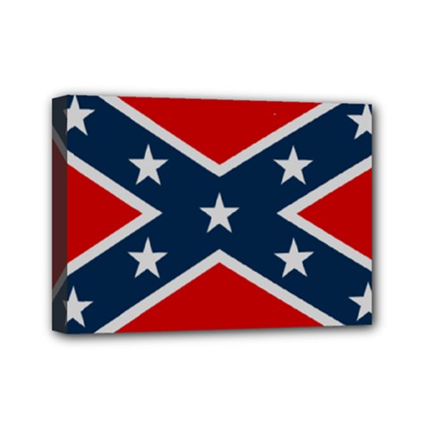 Rebel Flag  Mini Canvas 7  X 5  (stretched) by Jen1cherryboot88