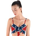 Rebel flag  Woven Tie Front Bralet View1