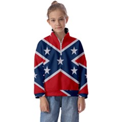 Rebel Flag  Kids  Half Zip Hoodie