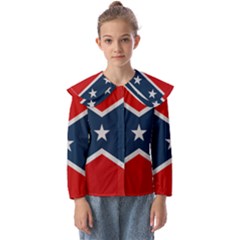 Rebel Flag  Kids  Peter Pan Collar Blouse by Jen1cherryboot88