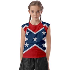 Rebel Flag  Kids  Raglan Cap Sleeve Tee by Jen1cherryboot88