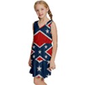 Rebel flag  Kids  Sleeveless Tiered Mini Dress View2