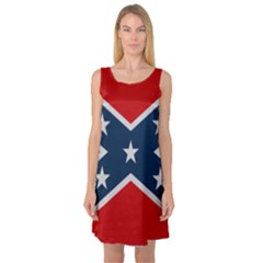 Rebel Flag  Sleeveless Satin Nightdress by Jen1cherryboot88