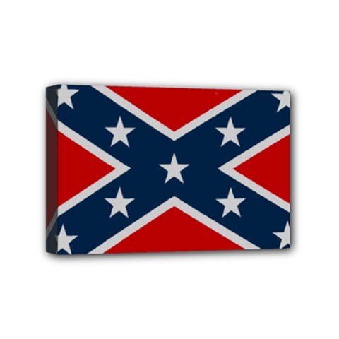 Rebel Flag  Mini Canvas 6  X 4  (stretched) by Jen1cherryboot88