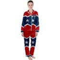 Rebel flag  Women s Long Sleeve Satin Pajamas Set	 View1