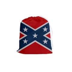 Rebel Flag  Drawstring Pouch (medium) by Jen1cherryboot88