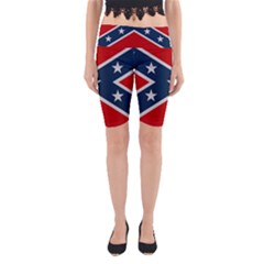 Rebel Flag  Yoga Cropped Leggings by Jen1cherryboot88