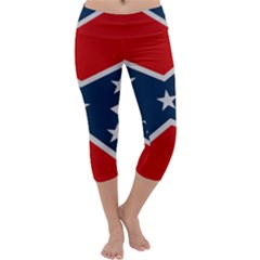 Rebel Flag  Capri Yoga Leggings by Jen1cherryboot88