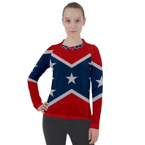 Rebel Flag  Women s Pique Long Sleeve Tee by Jen1cherryboot88