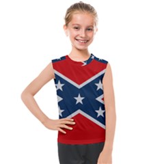 Rebel Flag  Kids  Mesh Tank Top by Jen1cherryboot88