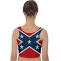 Rebel flag  Velvet Crop Top View2