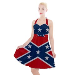 Rebel Flag  Halter Party Swing Dress  by Jen1cherryboot88